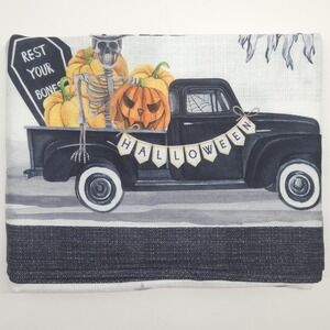 Christian Lacroix Maison Halloween Tablecloth Skeleton Haunted Spooky 60x84